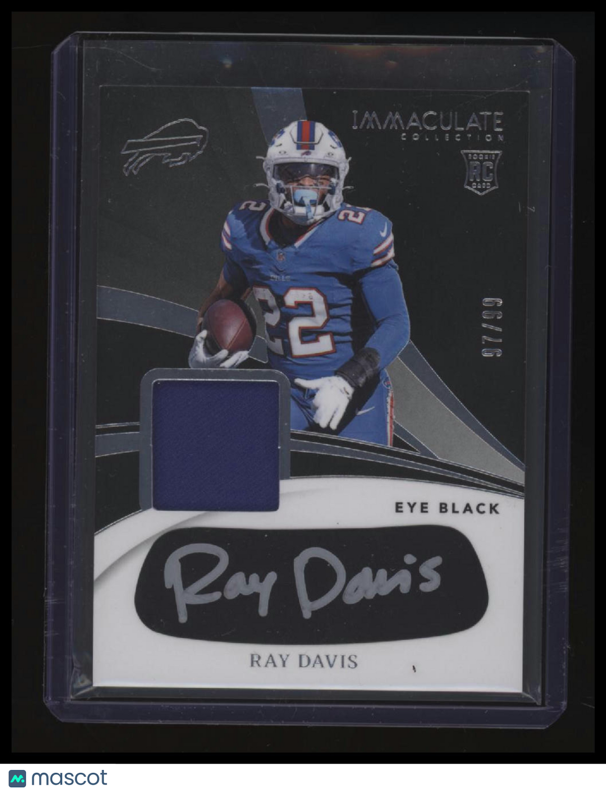 2024 Panini Immaculate Collection Ray Davis Rookie Eye Black Jersey #/99