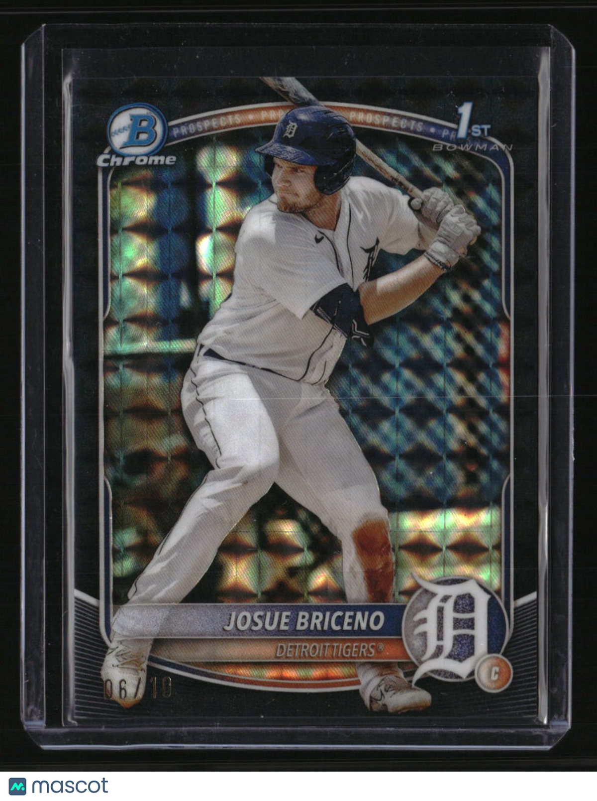 2025 Bowman Josue Briceno Chrome Prospects Black Geometric Refractor #/10