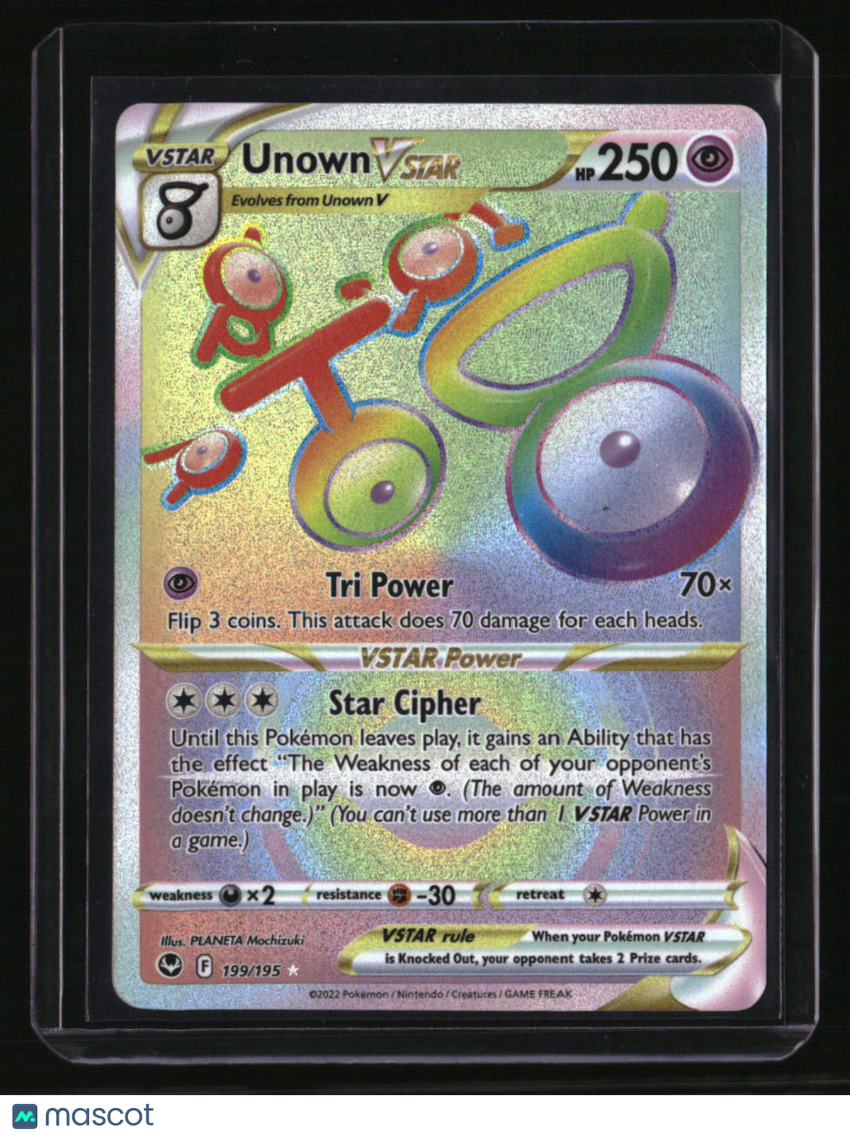 SWSH12: Silver Tempest Unown VSTAR (Secret)