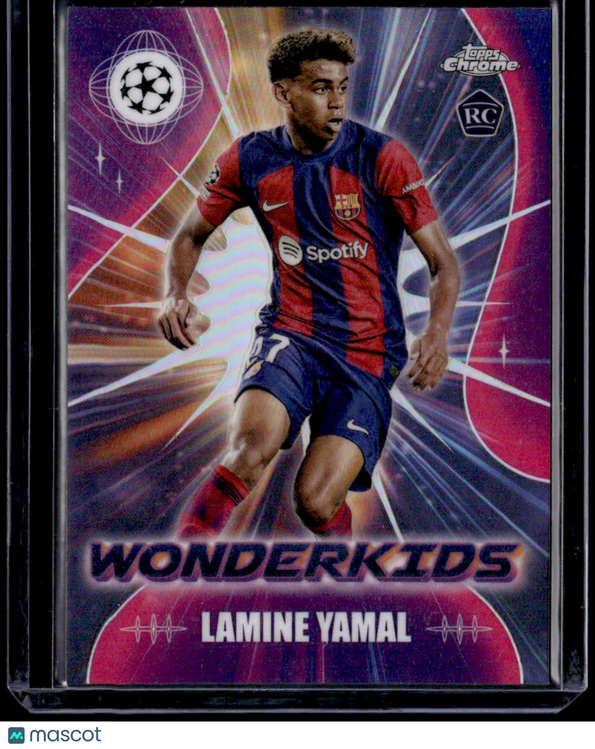 2023-24 Topps Chrome UEFA Club Competitions Lamine Yamal Wonderkids