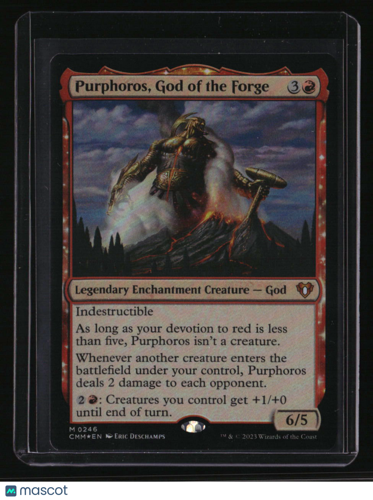 Commander Masters Purphoros, God of the Forge Foil