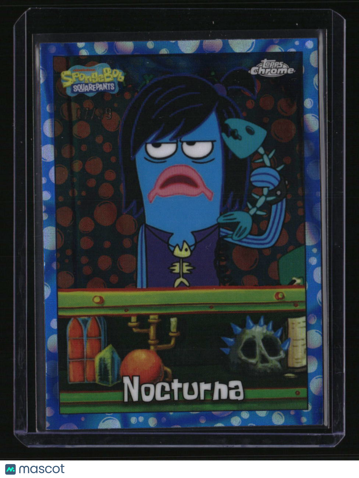 2025 Topps Chrome SpongeBob SquarePants 25th Anniversary Nocturna BubbleFractor
