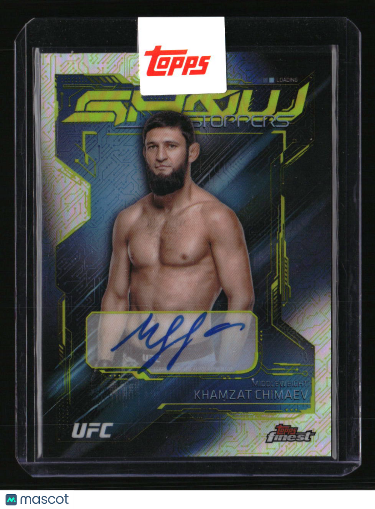 2025 Topps Finest UFC Khamzat Chimaev Showstoppers Autographs Refractors
