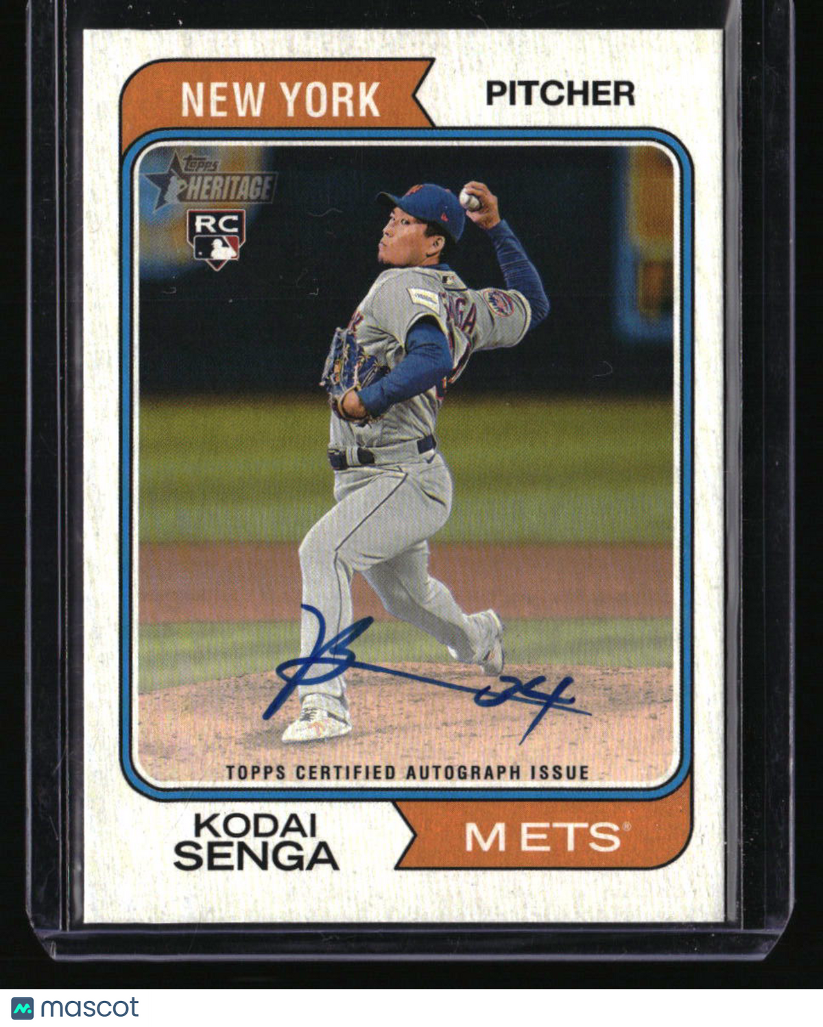 2023 Topps Heritage Kodai Senga Real One Autographs High Number