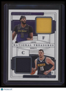 2024-25 Panini National Treasures Anthony Davis / Nikola Jokic Matchups #/99