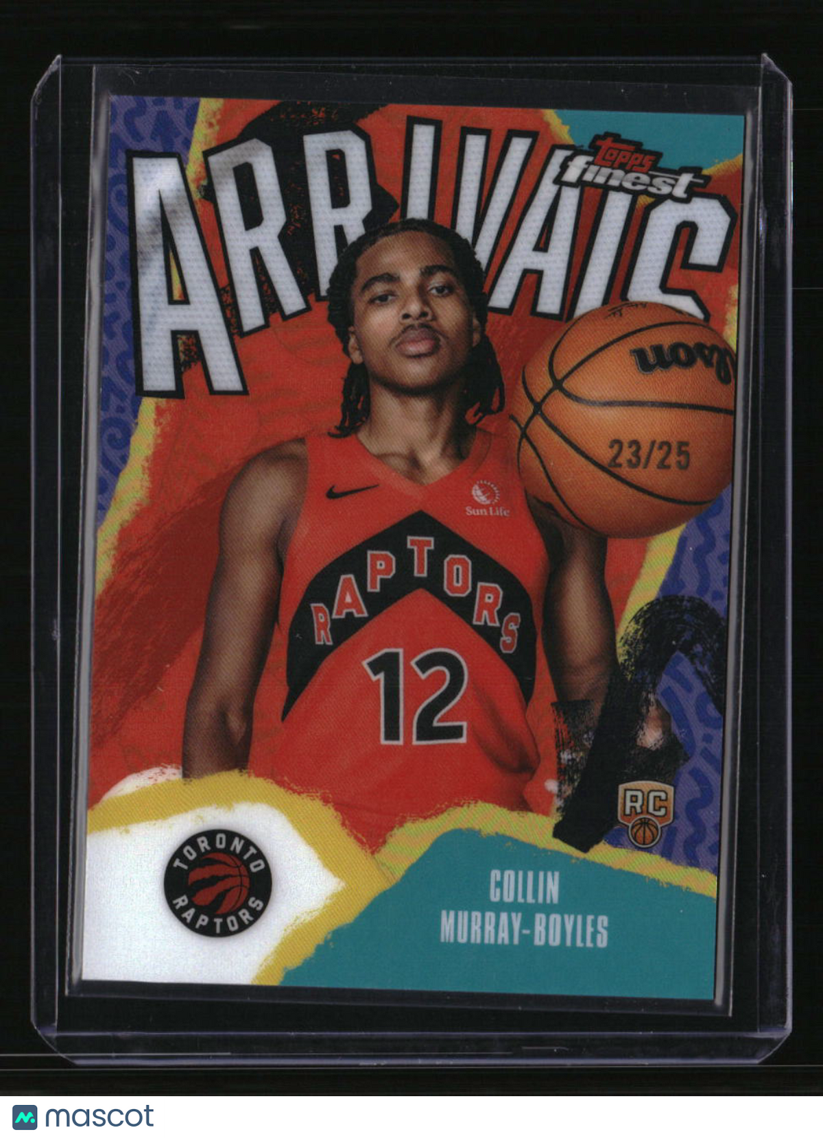 2025-26 Finest Collin Murray-Boyles Arrivals Orange Refractor #/25