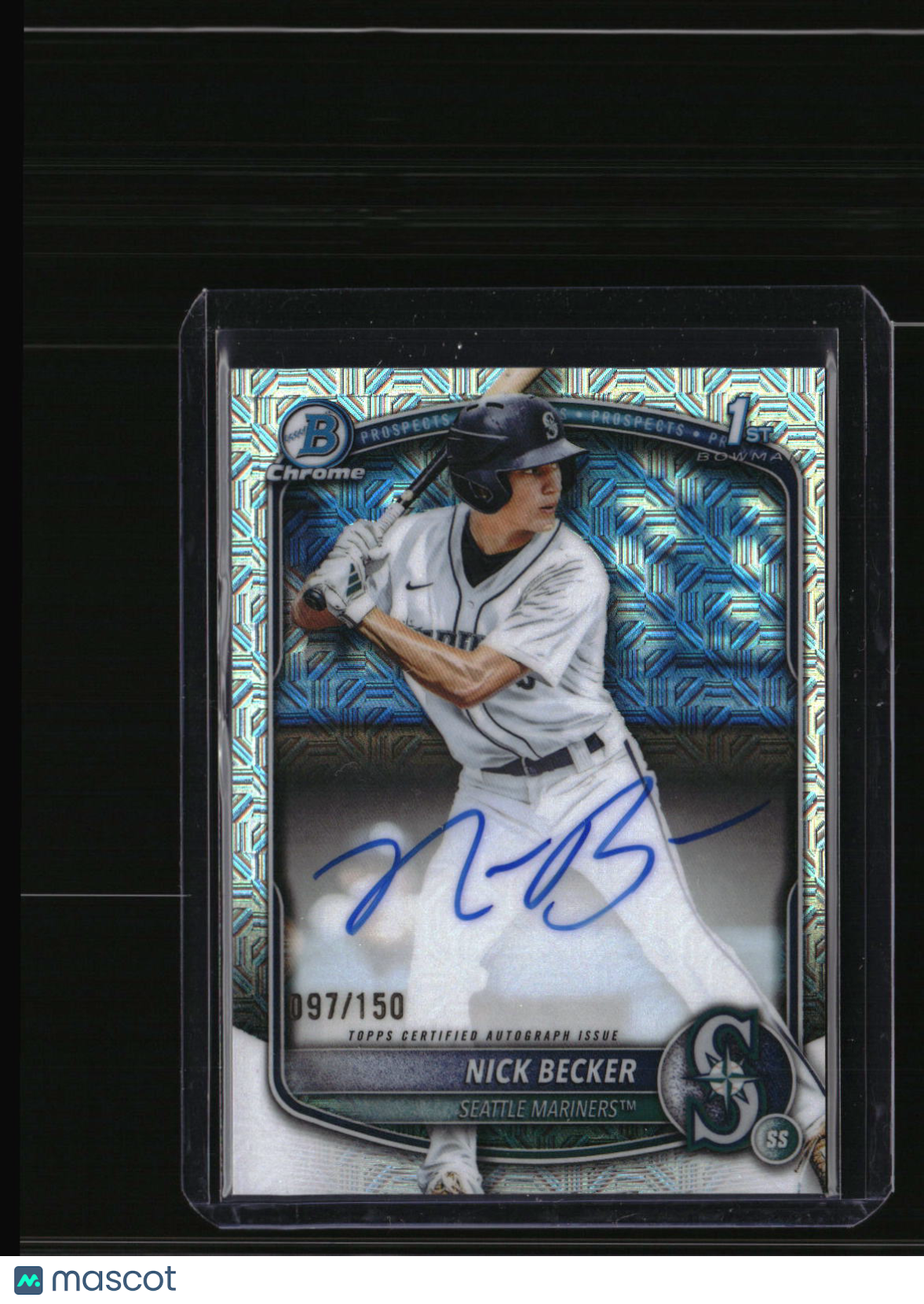 2025 Bowman Draft Nick Becker Chrome Prospect Autographs HTA Choice Mojo #/150