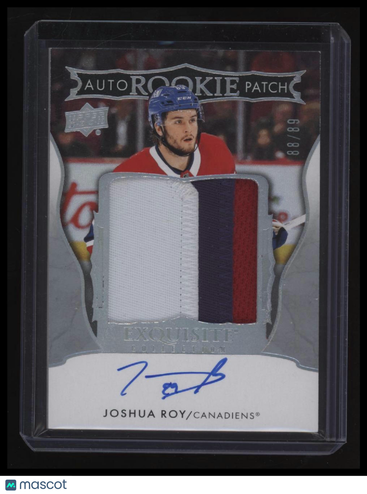 2024-25 Upper Deck The Cup Joshua Roy Exq. Coll. Rookie Auto Patch #/89
