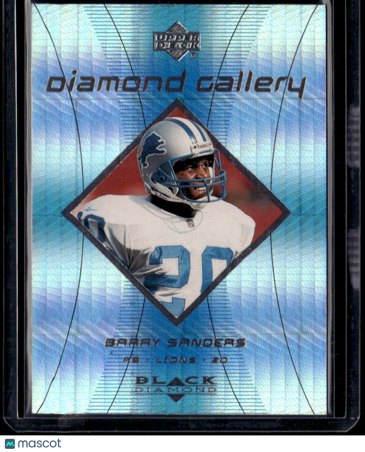 1999 Upper Deck Black Diamond Barry Sanders Diamond Gallery
