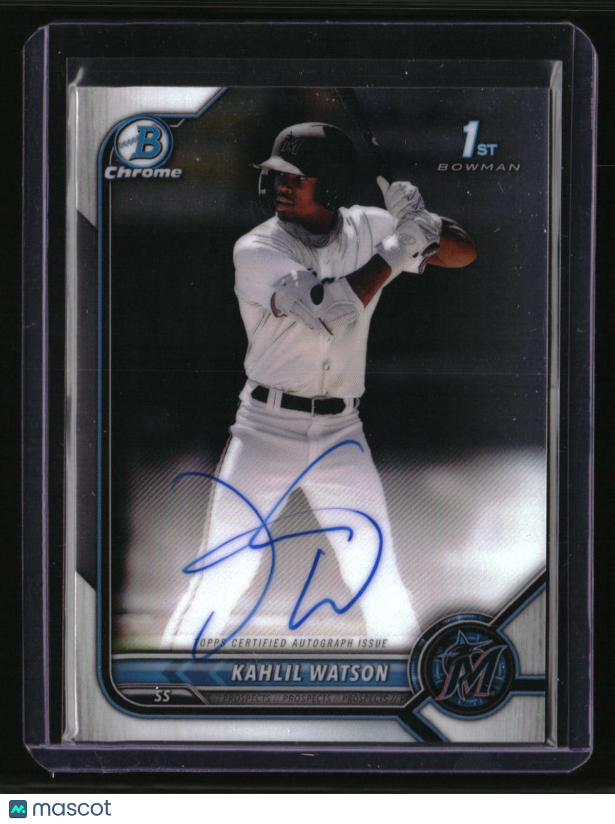 2022 Bowman - Chrome Prospects Autographs Kahlil Watson