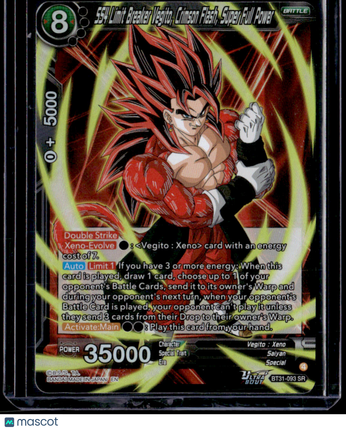 Impact Beyond Dimensions SS4 Limit Breaker Vegito,Crimson Flash,Super Full Power