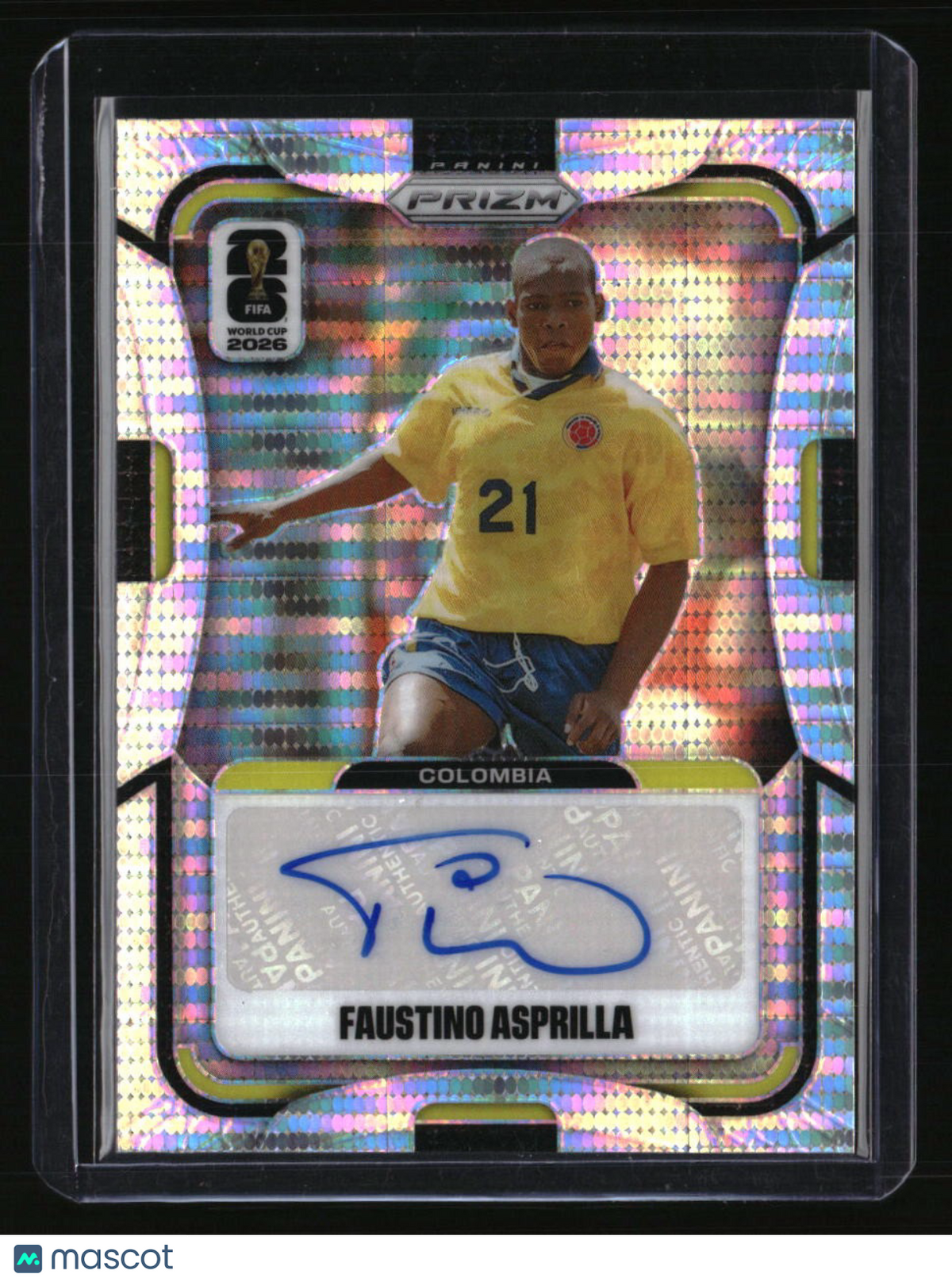2026 Panini Prizm FIFA World Cup Faustino Asprilla Signatures Breakaway Prizm