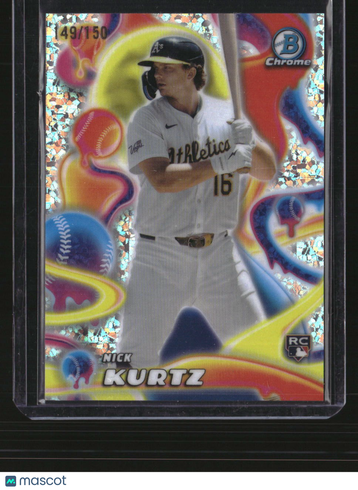 2025 Bowman Chrome Nick Kurtz Melt Mashers Mini-Diamond #/150