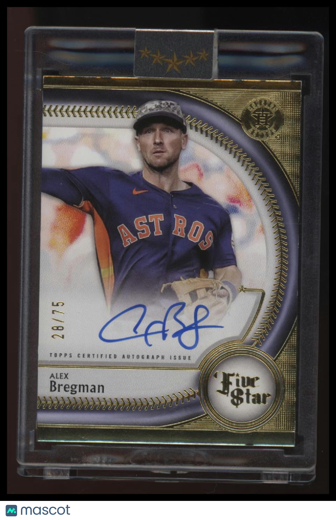 2025 Topps Five Star Alex Bregman Base Autographs Aqua #/75