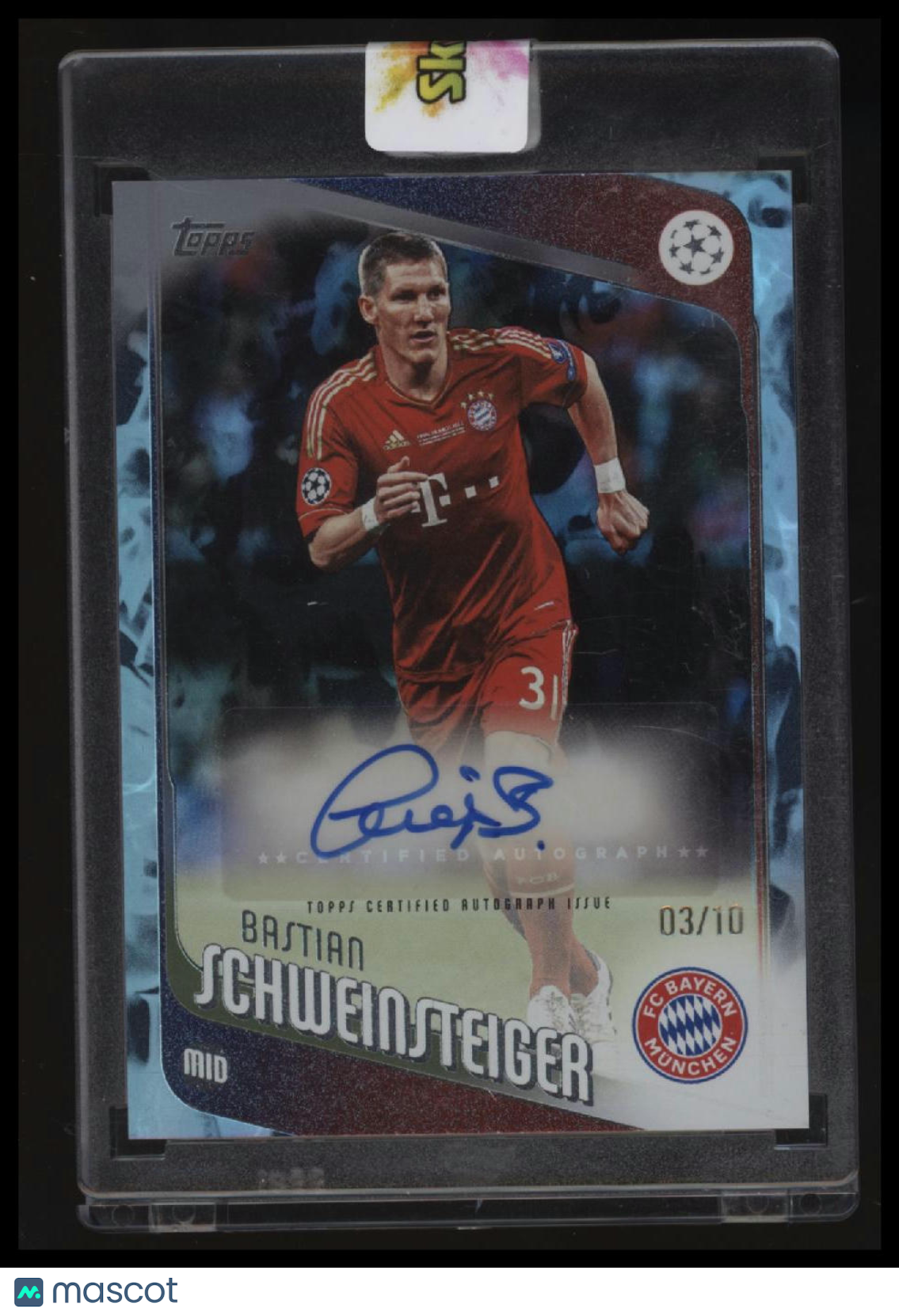 2025-26 Topps UEFA Club Competitions Bastian Schweinsteiger Auto Black #/10