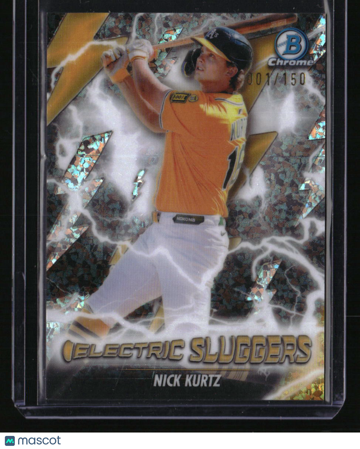 2026 Bowman Nick Kurtz Electric Sluggers Mini-Diamond First On Print 1/150