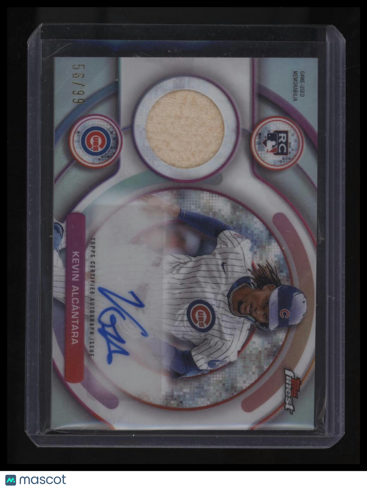 2025 Finest Kevin Alcántara Finest Rookie Autographed Relics Blue #/99