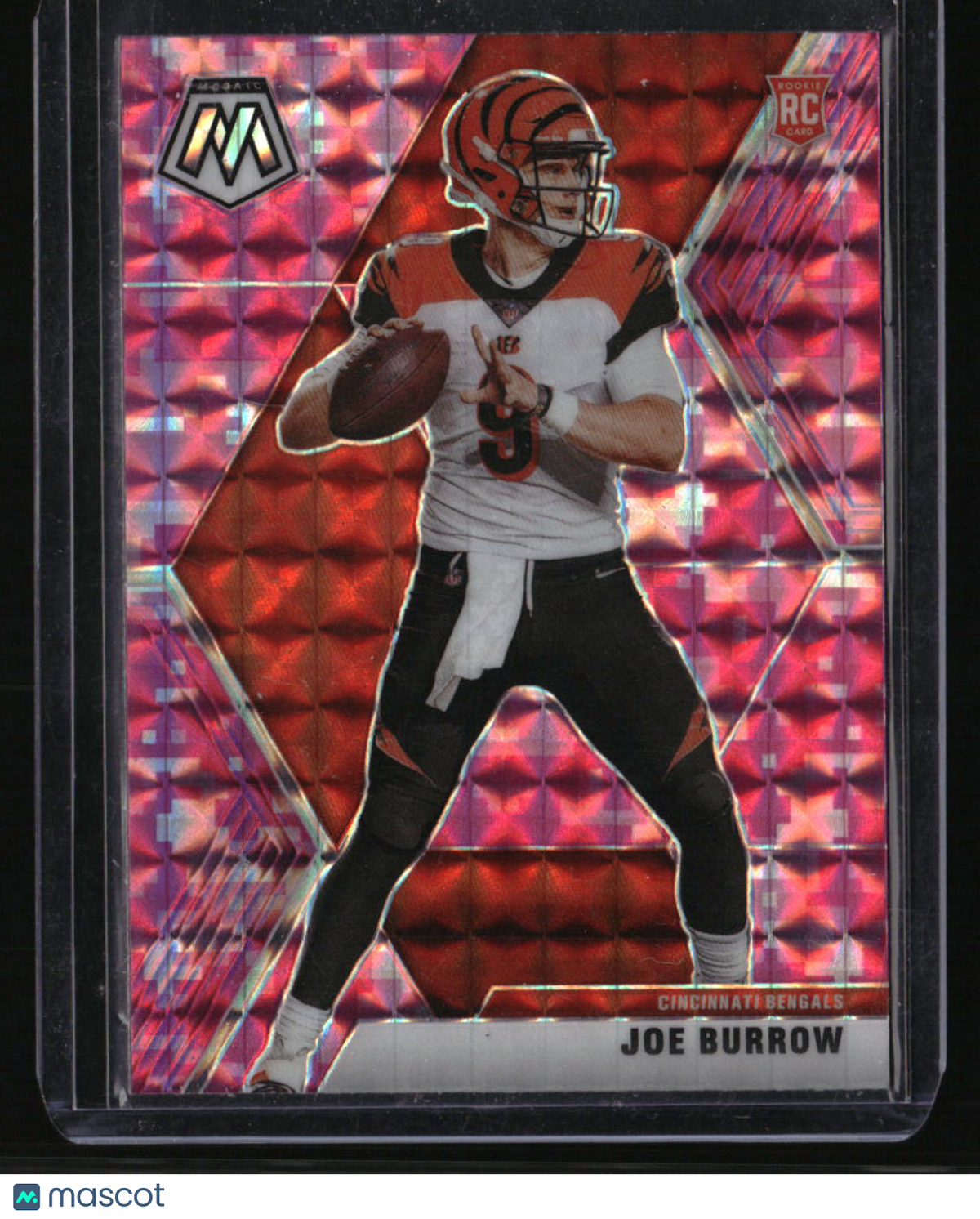 2020 Panini Mosaic Joe Burrow Prizm Camo Pink