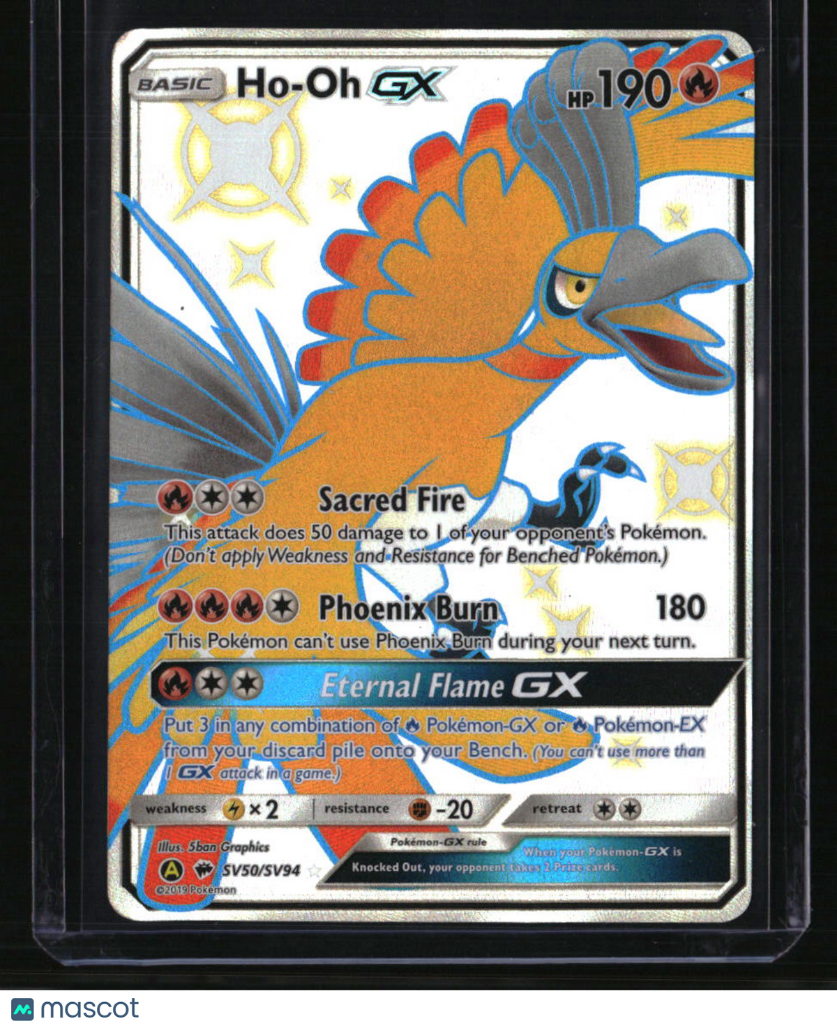 Hidden Fates: Shiny Vault Ho-Oh GX