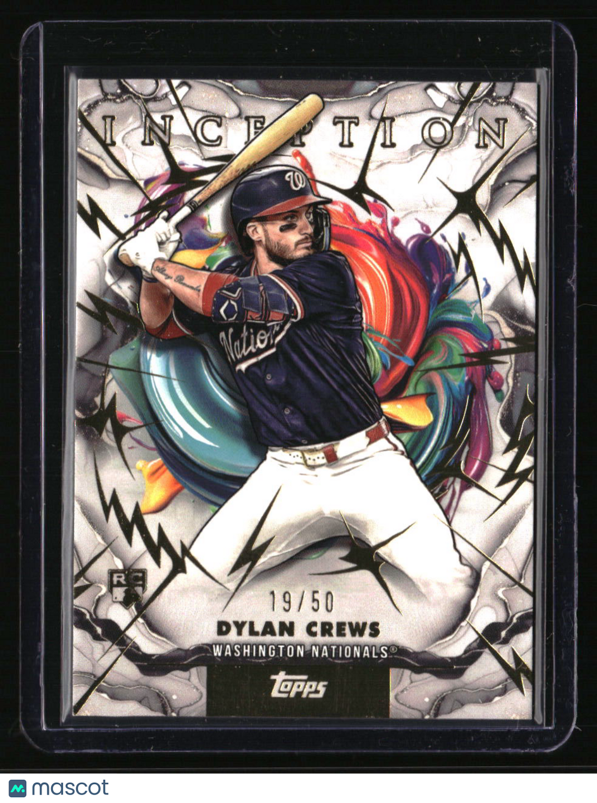 2025 Topps Inception Dylan Crews Gold Electricity #/50