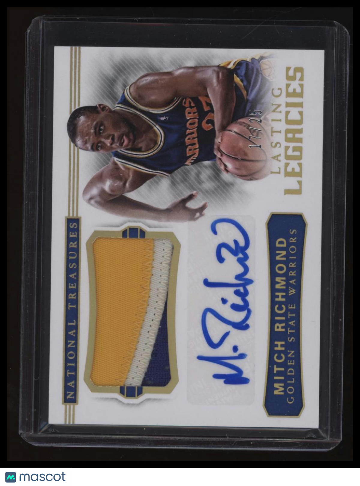 2017-18 Panini National Treasures Mitch Richmond Lasting Legacies Prime #/25