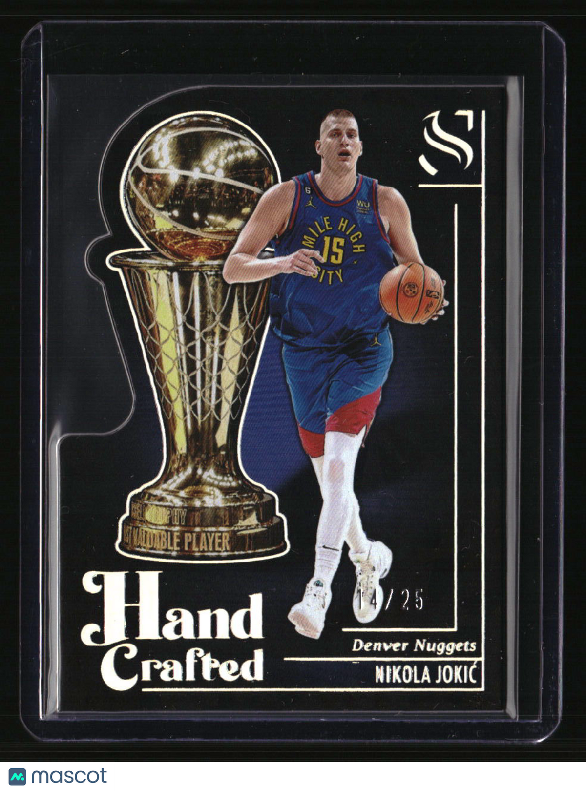 2024-25 Panini Silhouette Nikola Jokic Hand Crafted Cracked Ice #/25