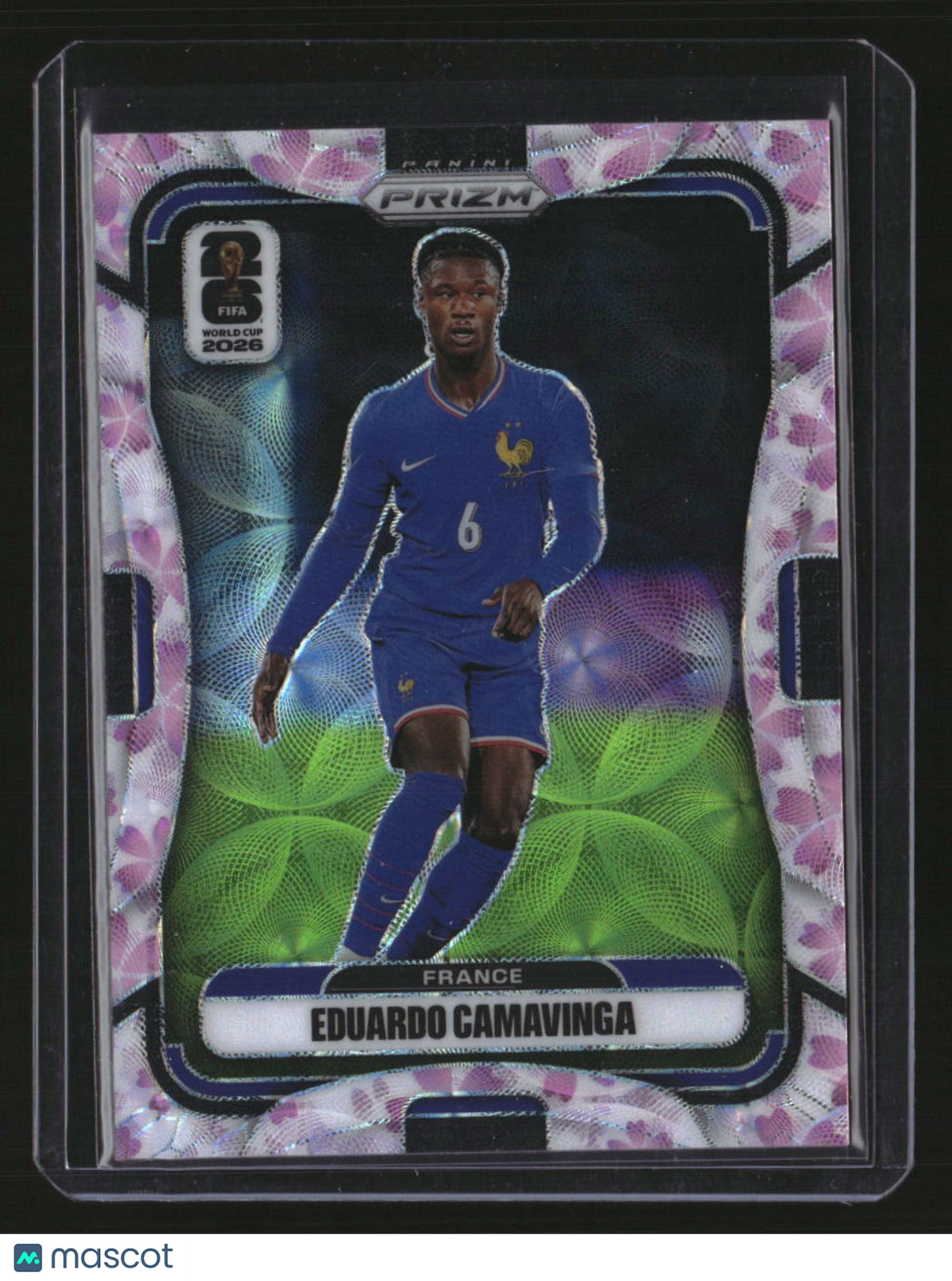 2026 Panini Prizm FIFA World Cup Eduardo Camavinga Cherry Blossom Prizm #/20