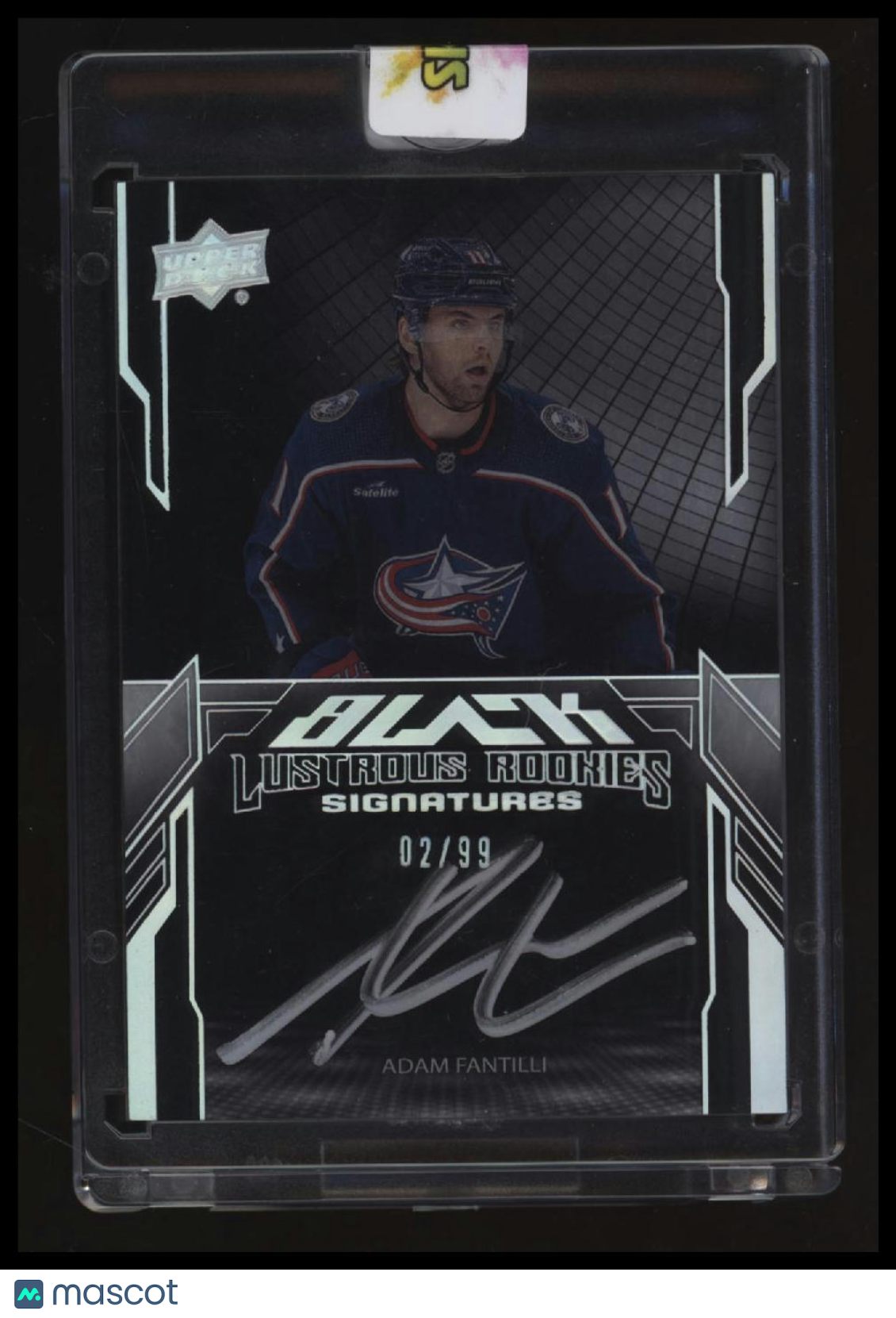 2023-24 SPx Adam Fantilli UD Black Lustrous Rookies Signatures #/99