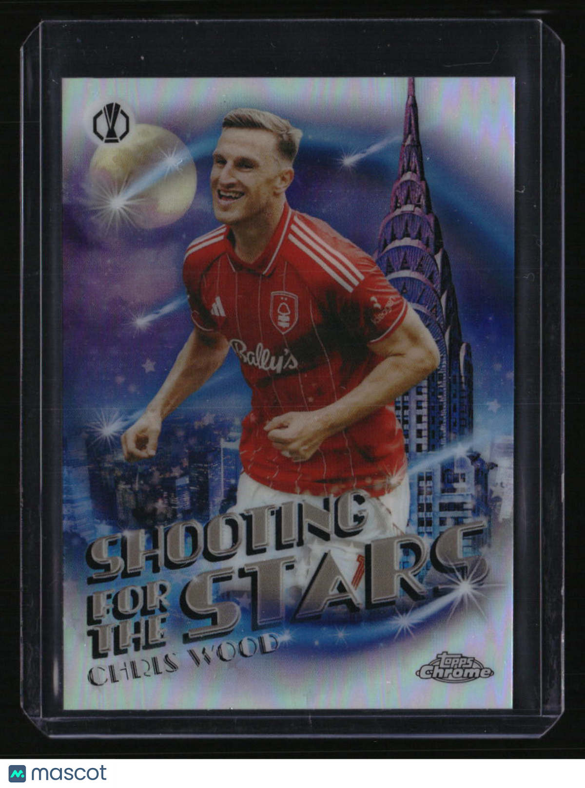2025-26 Topps Chrome UEFA Club Competitions Chris Wood Shooting for the Stars