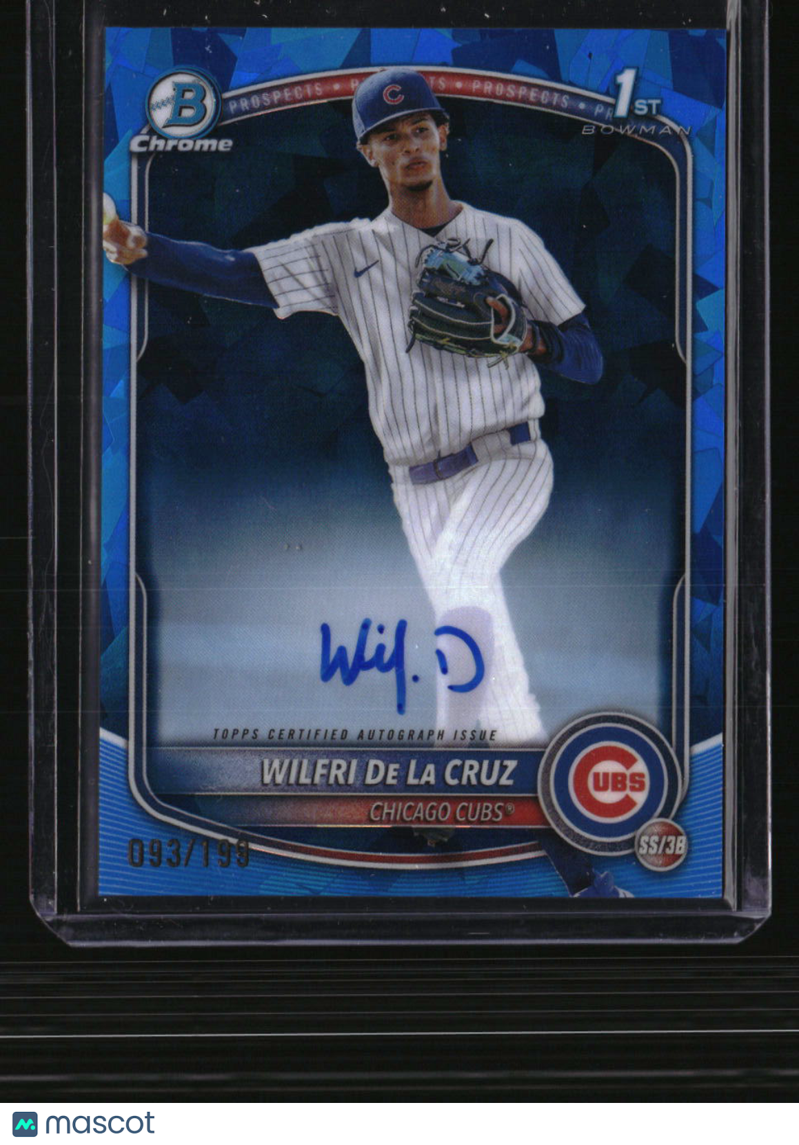 2025 Bowman Chrome Sapphire Edition Wilfri De La Cruz Prospect Auto #/199