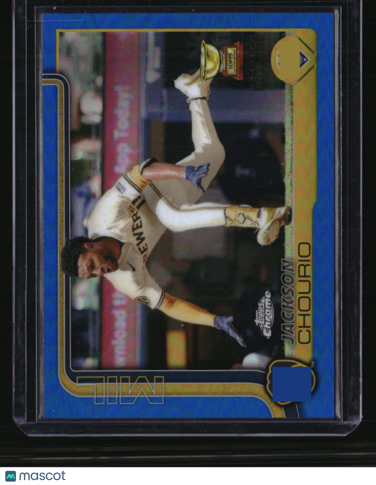 2025 Topps Chrome Jackson Chourio Blue Refractors #/150