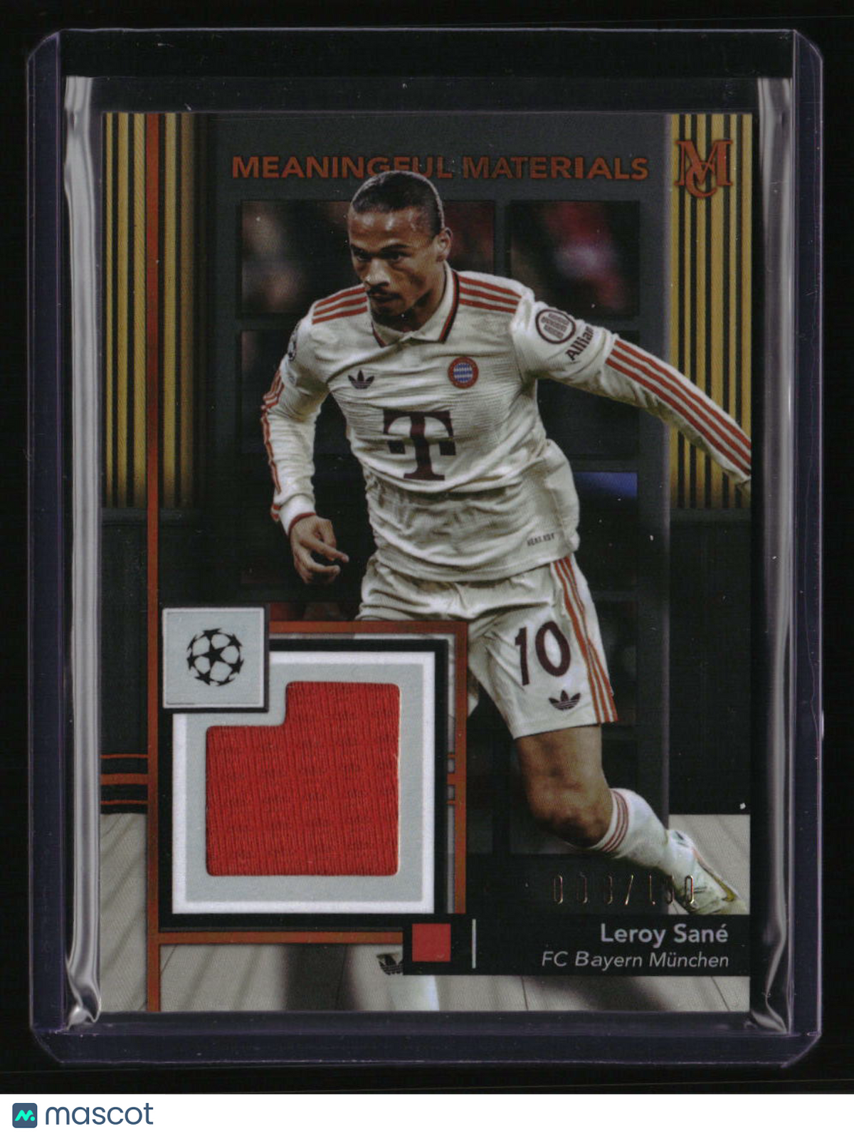 2024-25 Topps Museum Collection UEFA CC Leroy Sané Meaningful Material #/150