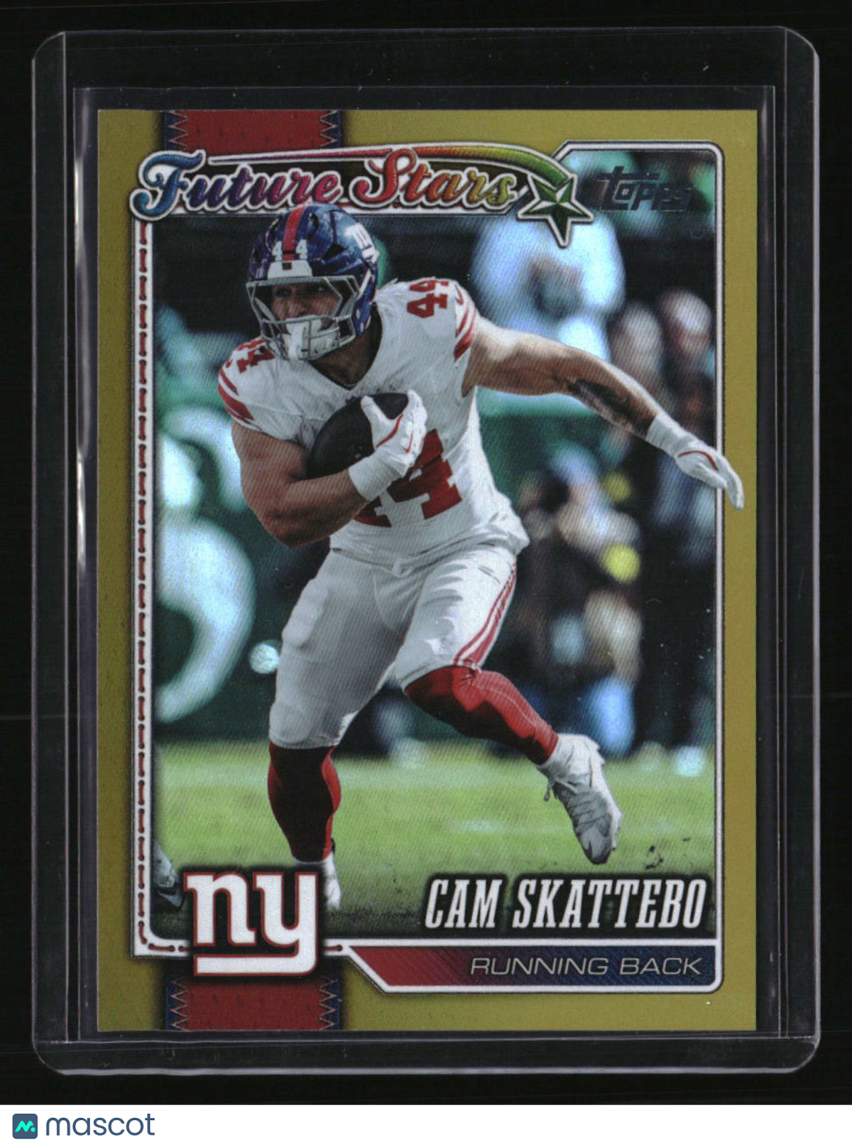 2026 Topps Flagship Cam Skattebo Gold Rainbow Foil #/50