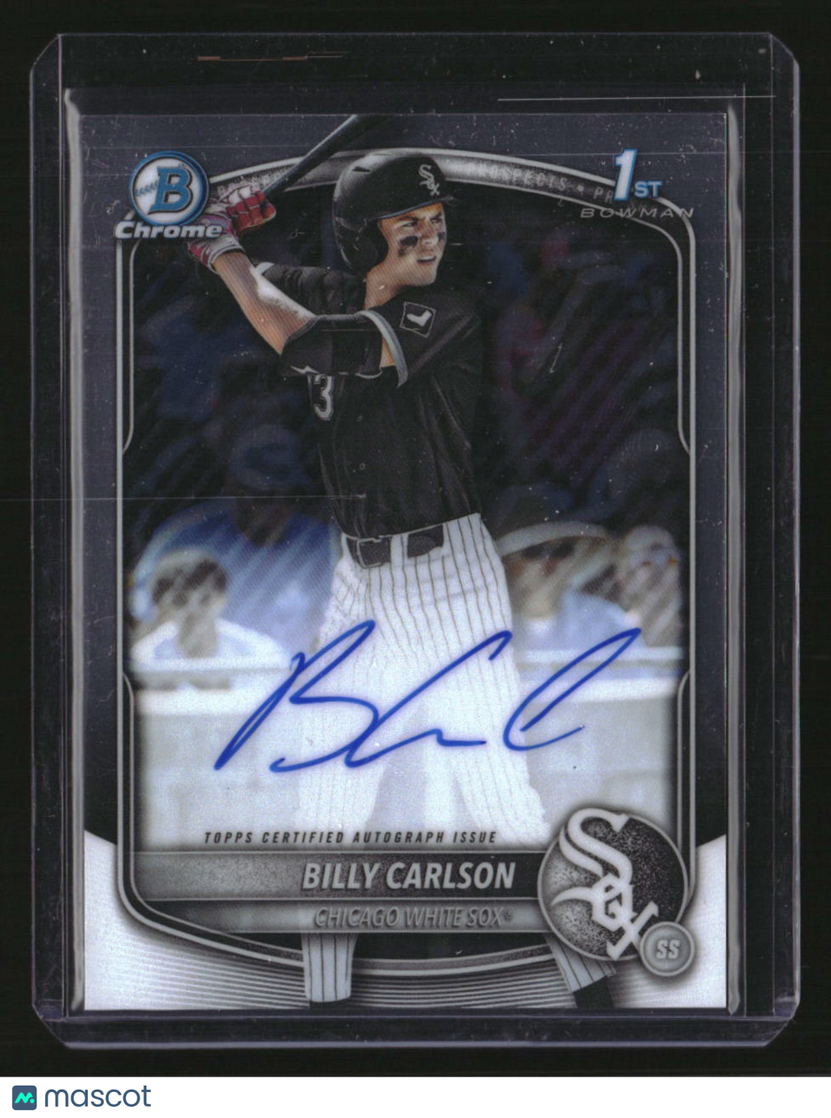 2025 Bowman Draft Billy Carlson Chrome Prospect Autographs
