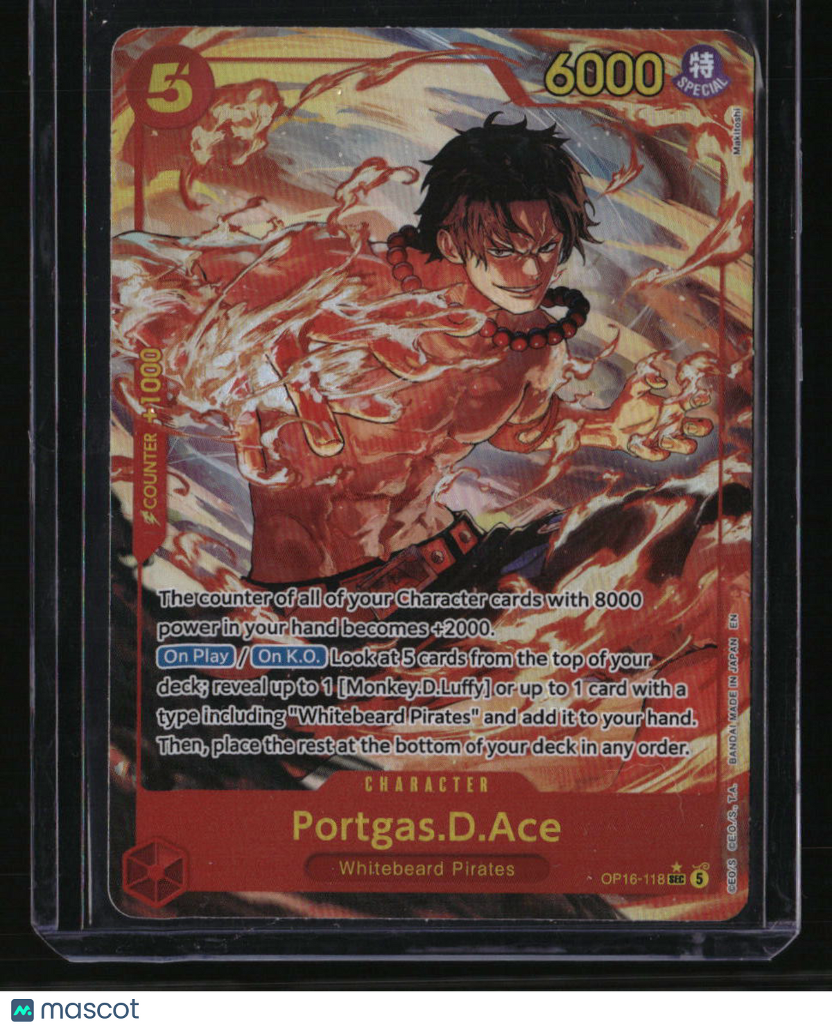 The Time of Battle Portgas.D.Ace (118) (Alternate Art)