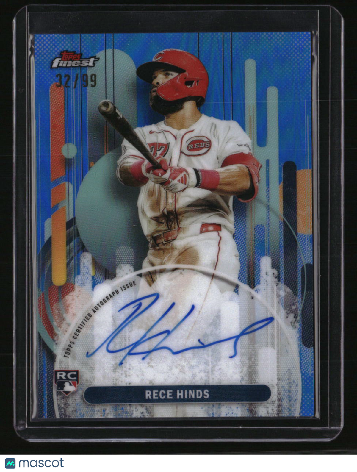 2025 Finest Rece Hinds Finest Autographs Blue #/99