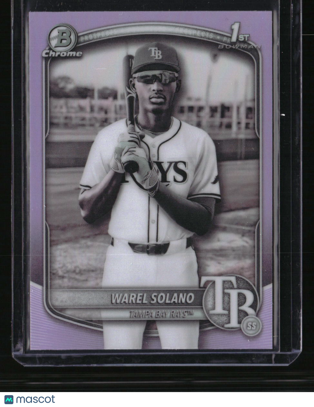 2025 Bowman Chrome Warel Solano Prospects Pearl Refractor