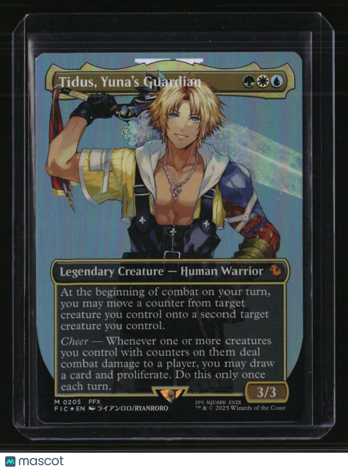 Commander: FINAL FANTASY Tidus, Yuna's Guardian (Borderless) Foil