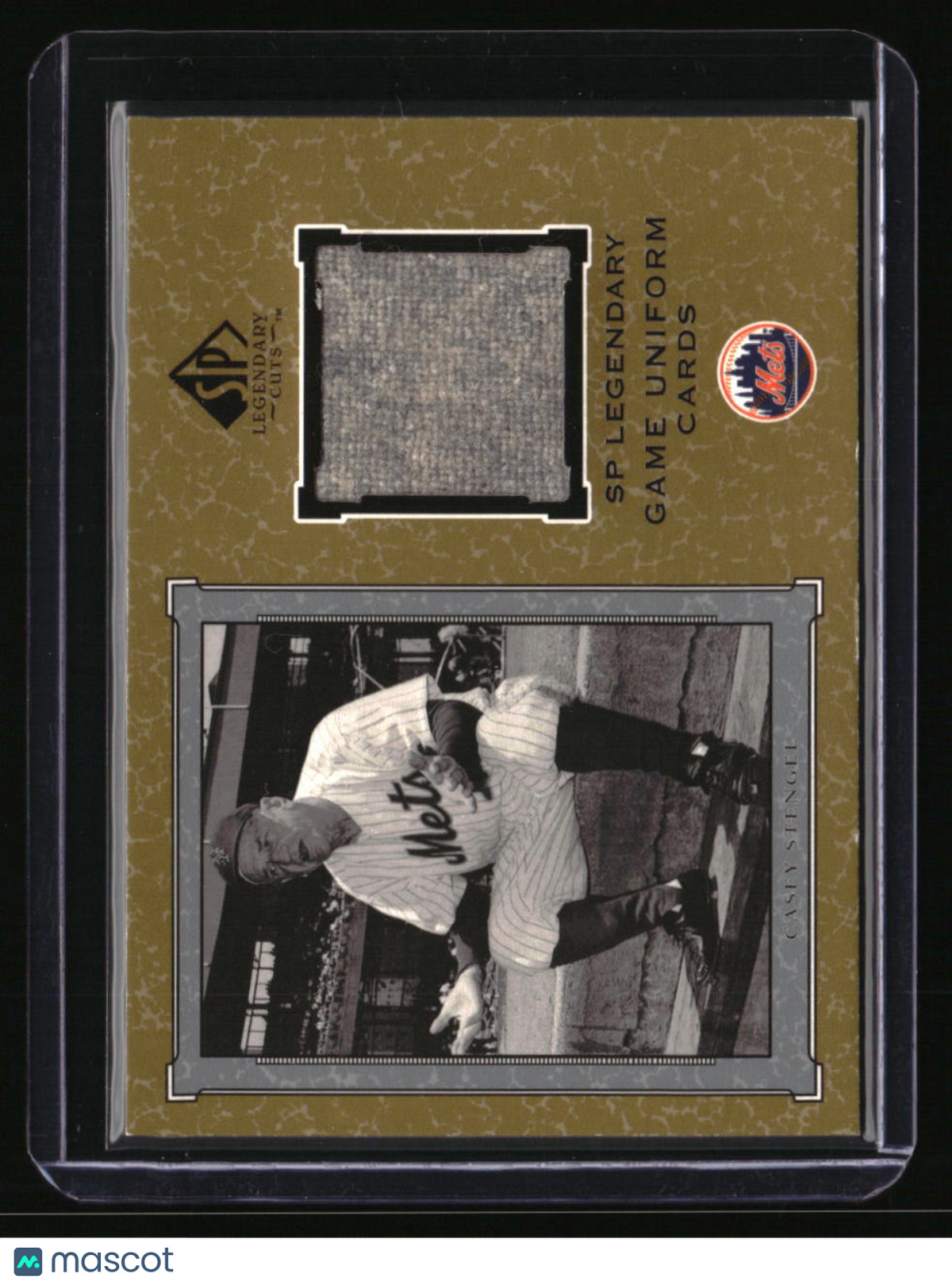 2001 SP Legendary Cuts Casey Stengel Game Jersey