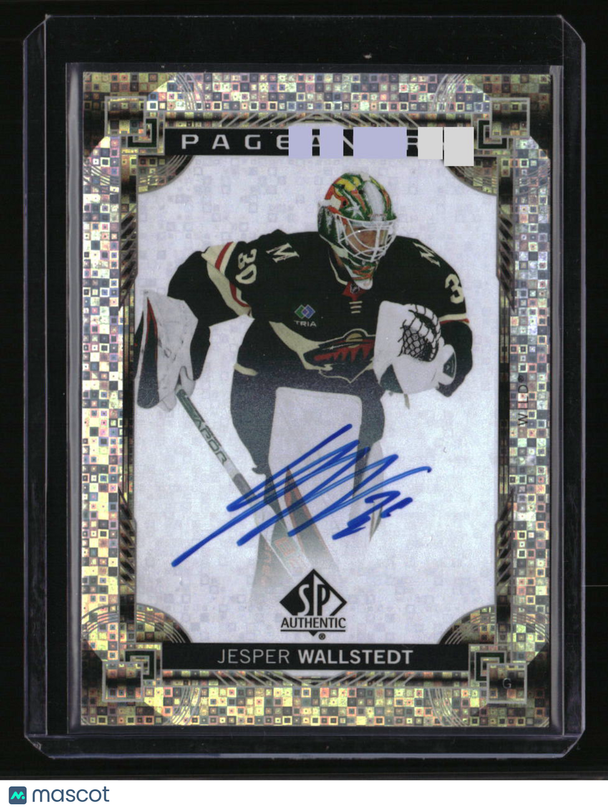 2024-25 SP Authentic Jesper Wallstedt Pageantry Auto
