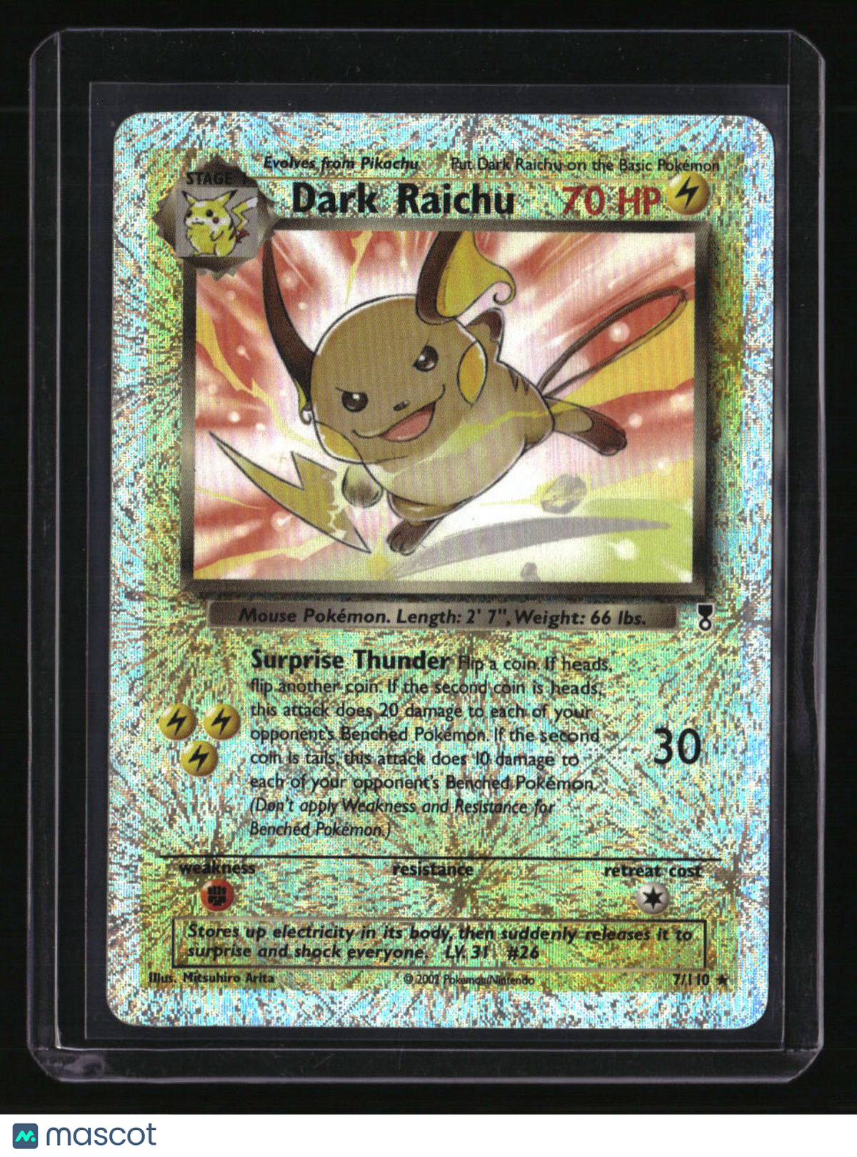 Legendary Collection Dark Raichu Reverse Holo