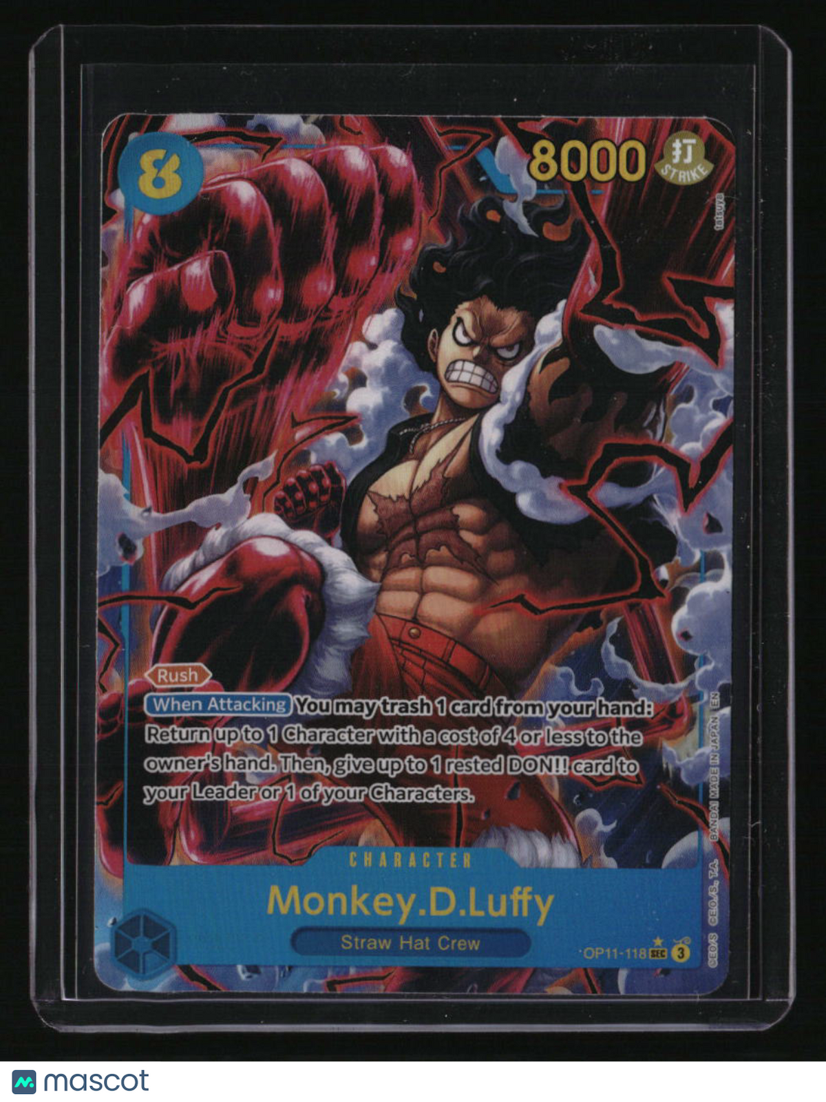 A Fist of Divine Speed Monkey.D.Luffy (118) (Alternate Art)