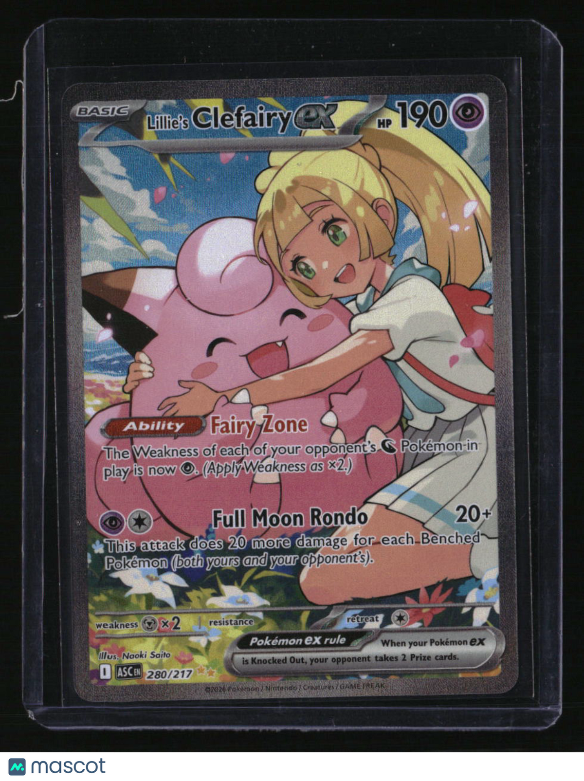 ME: Ascended Heroes Lillie's Clefairy ex