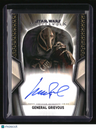 Topps Star Wars Masterwork General Grievous Autograph