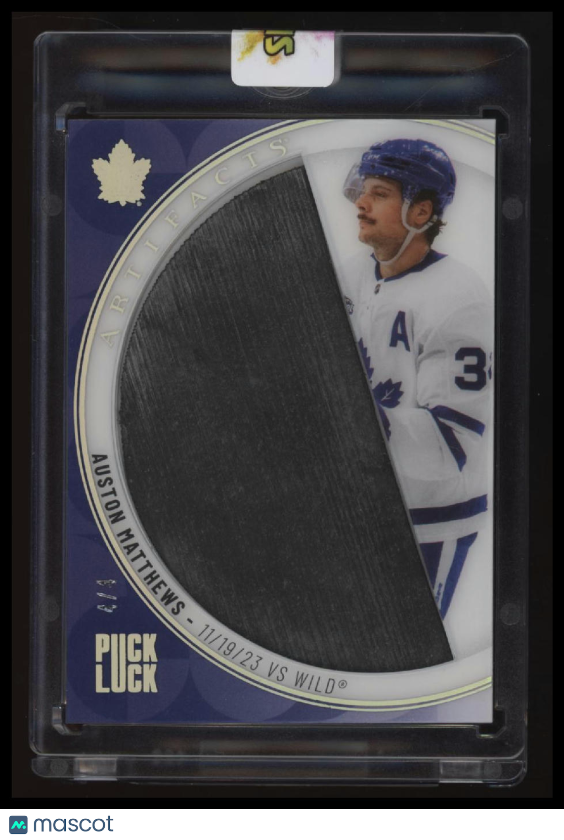 2025-26 Upper Deck Artifacts Auston Matthews Puck Luck #/4