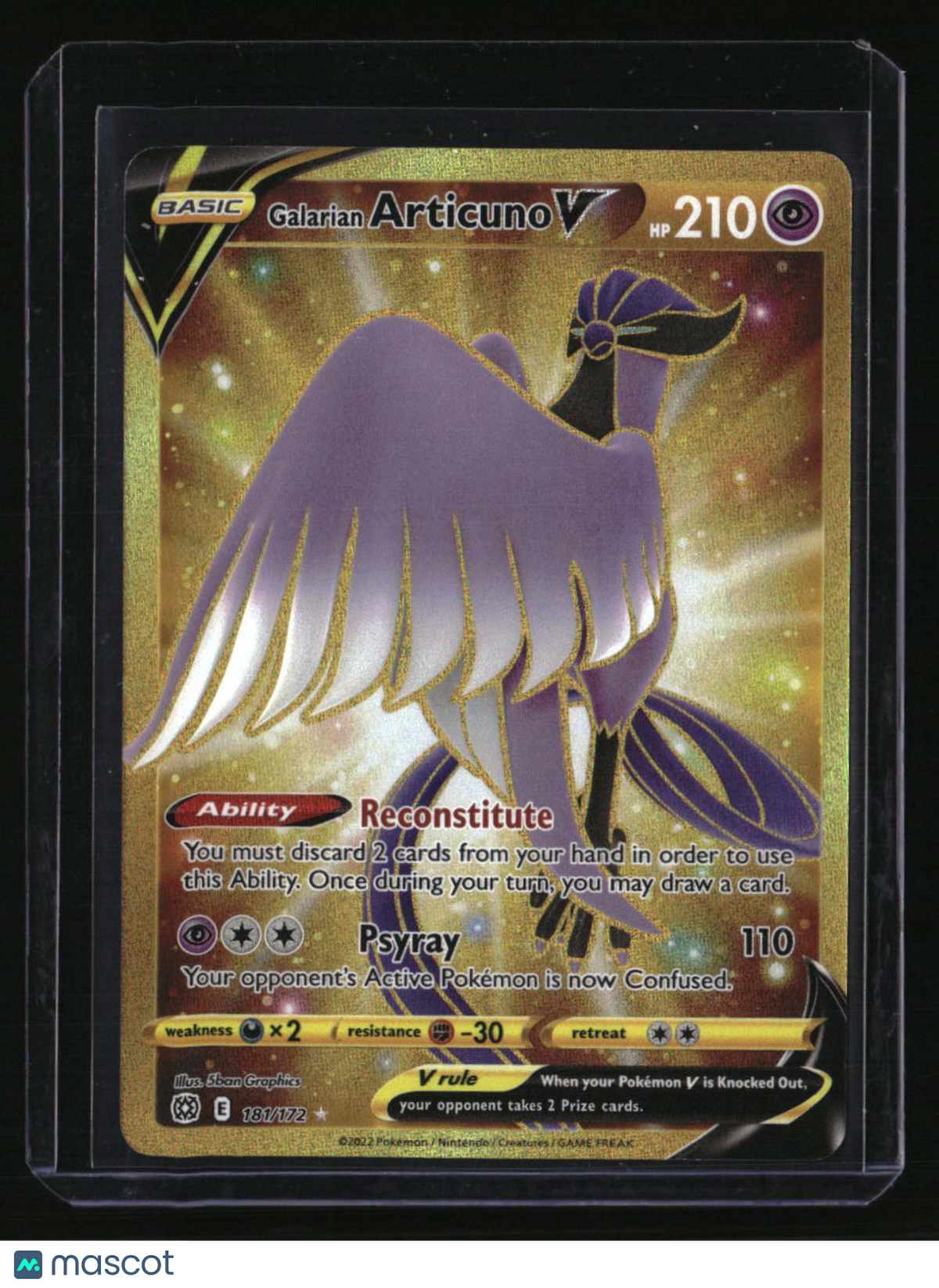 SWSH09: Brilliant Stars Galarian Articuno V (Secret)