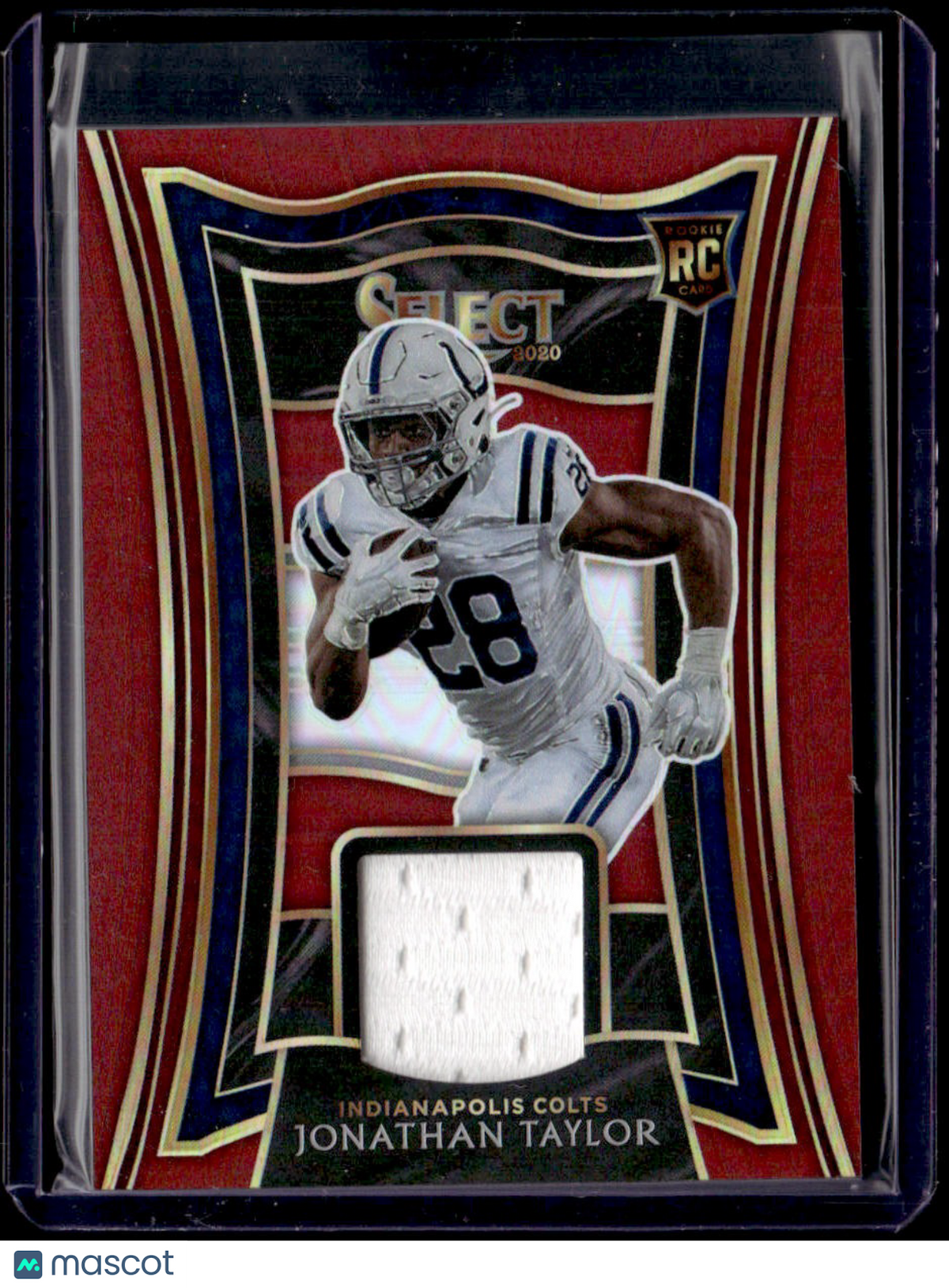 2020 Panini Select Jonathan Taylor Rookie Swatches Red Prizm