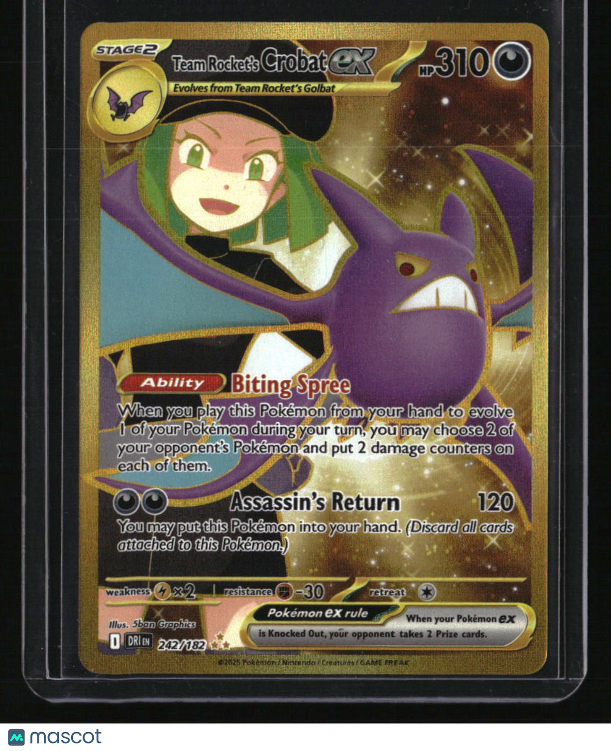 SV10: Destined Rivals Team Rocket's Crobat ex