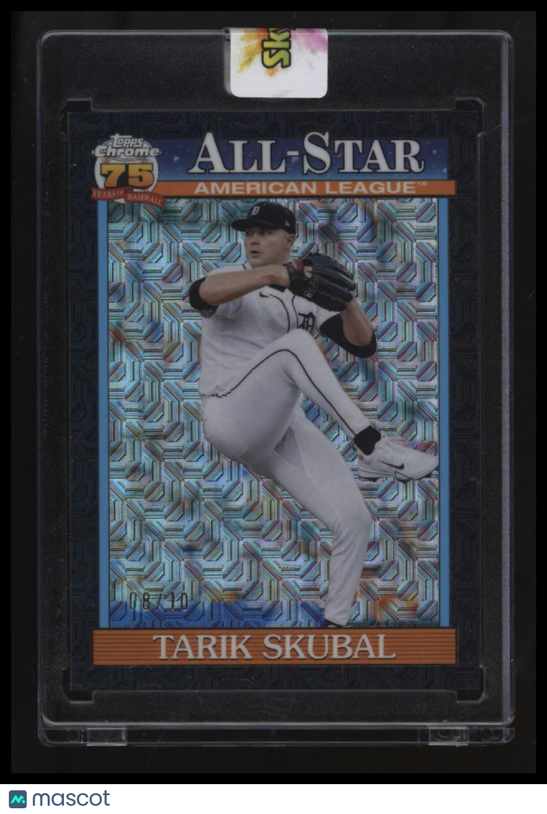 2026 Topps Tarik Skubal 35th Anniversary Chrome All-Stars Black Mojo #/10