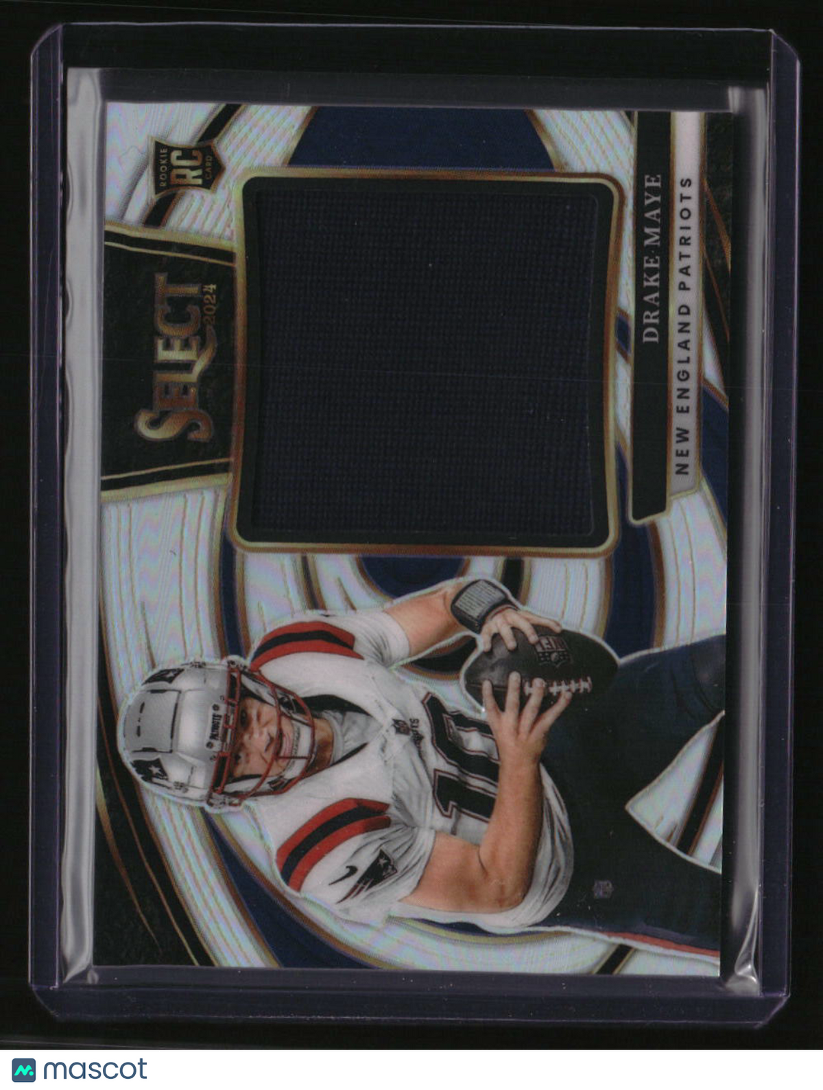 2024 Panini Select Drake Maye Jumbo Rookie Swatch Prizm #/149